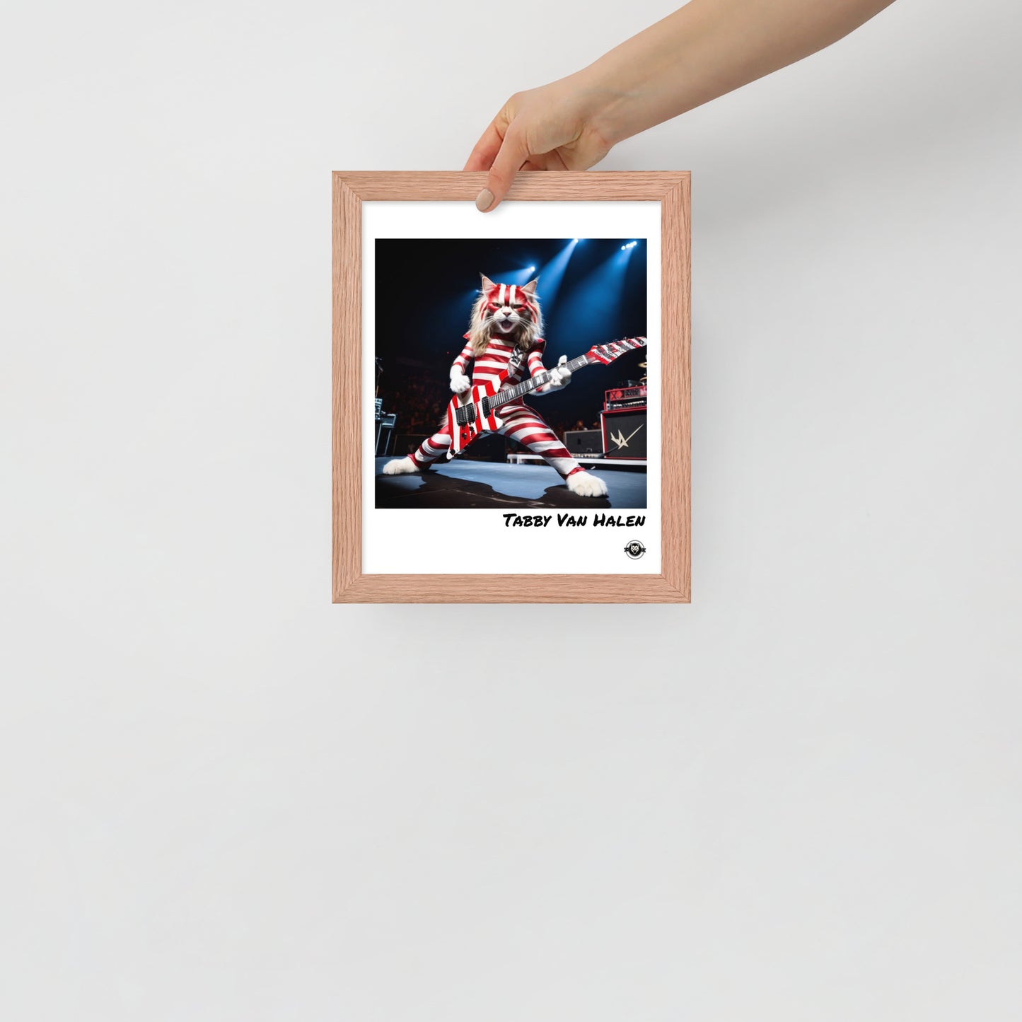 Tabby Van Halen Framed poster