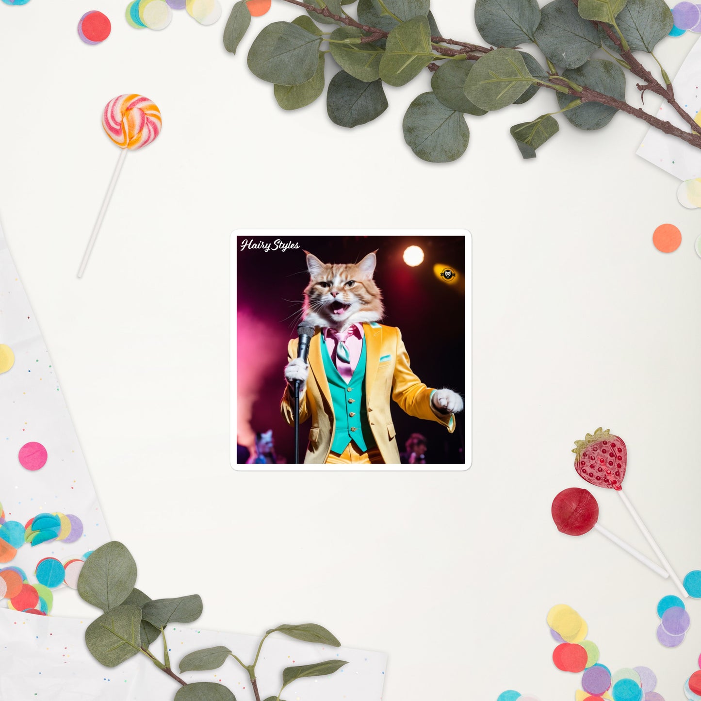 Hairy Styles Bubble-free stickers