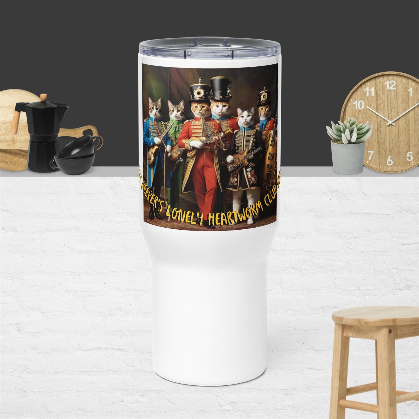 Sgt Peeper's Travel mug with a handle