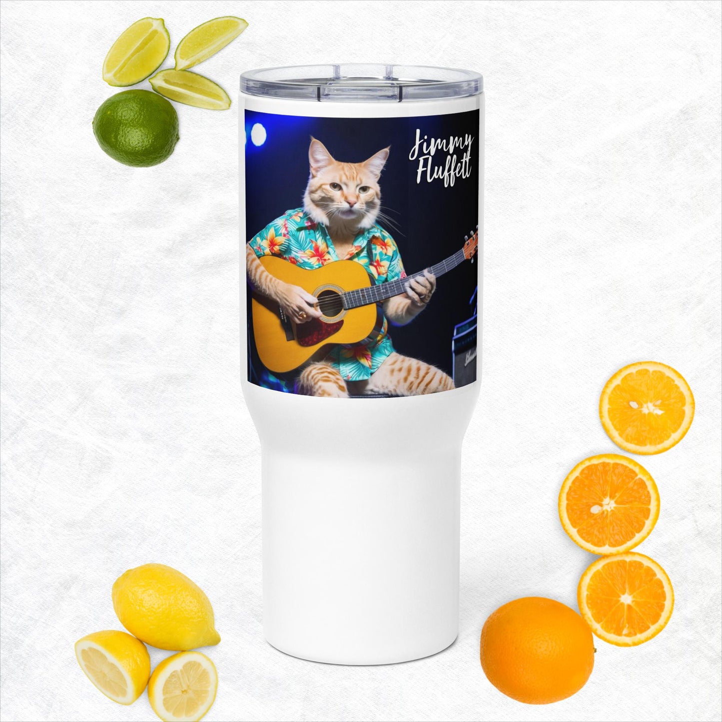 Jimmy Fluffett Travel mug with a handle