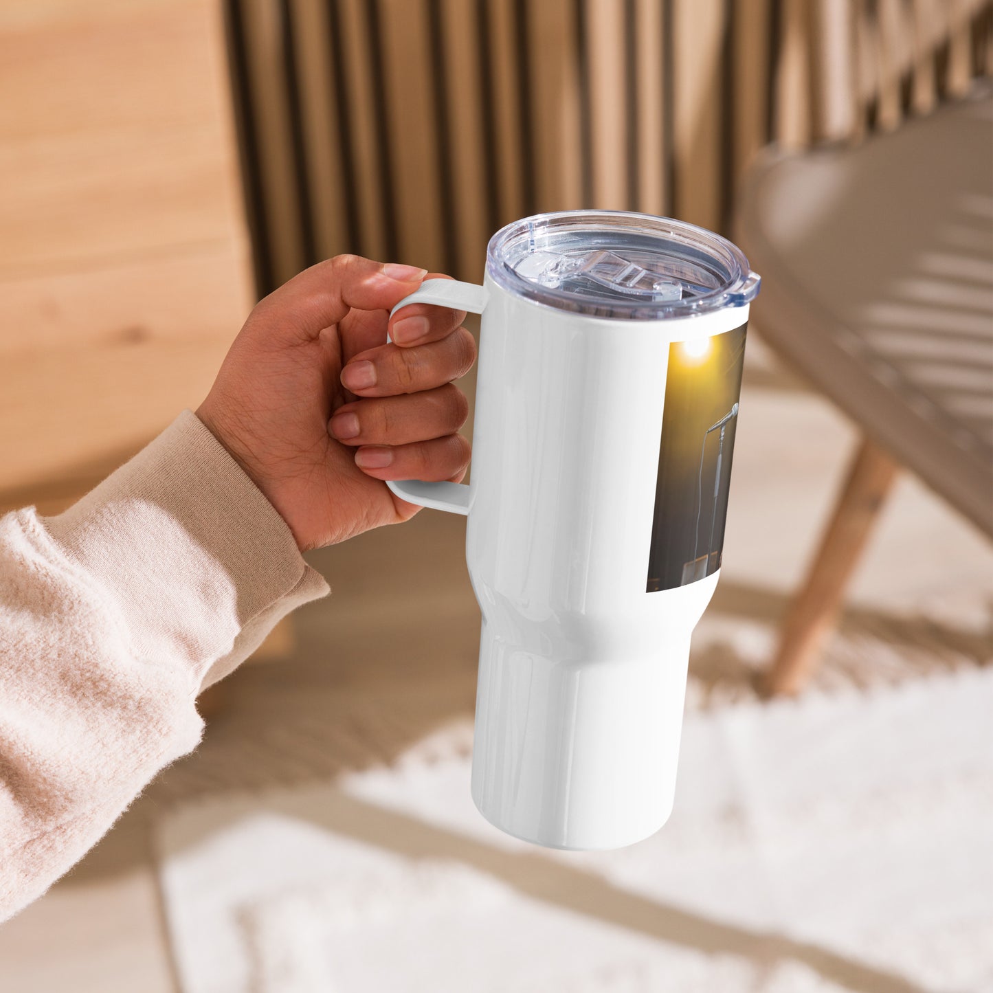 Bobtail Marley Travel mug with a handle