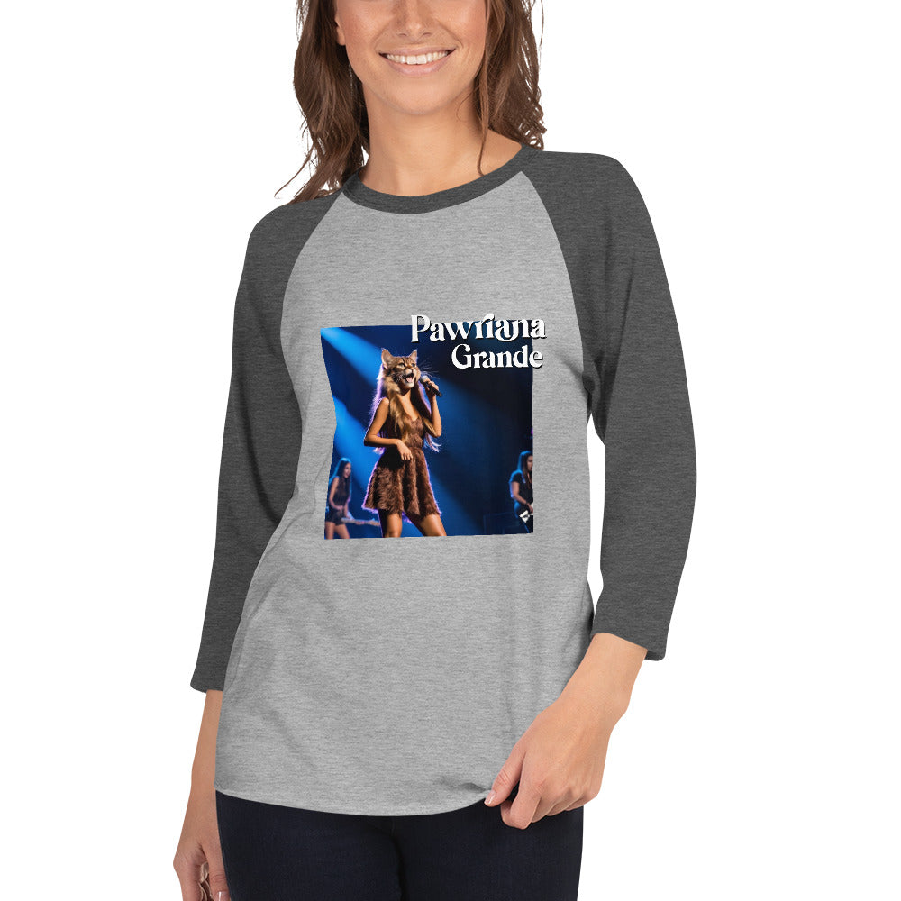 Pawriana Grande 3/4 sleeve raglan shirt