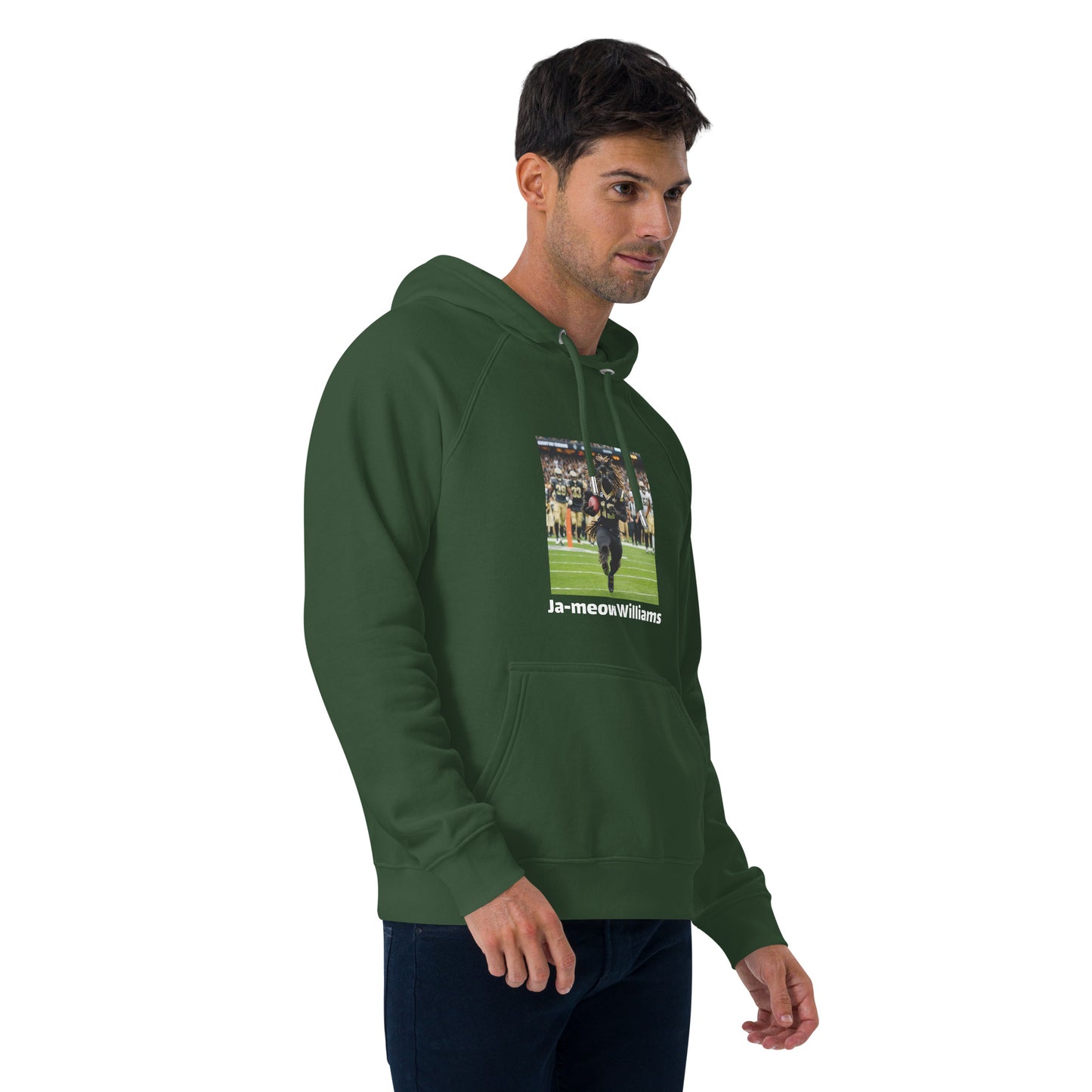 Ja-meow Williams Unisex eco raglan Hoodie