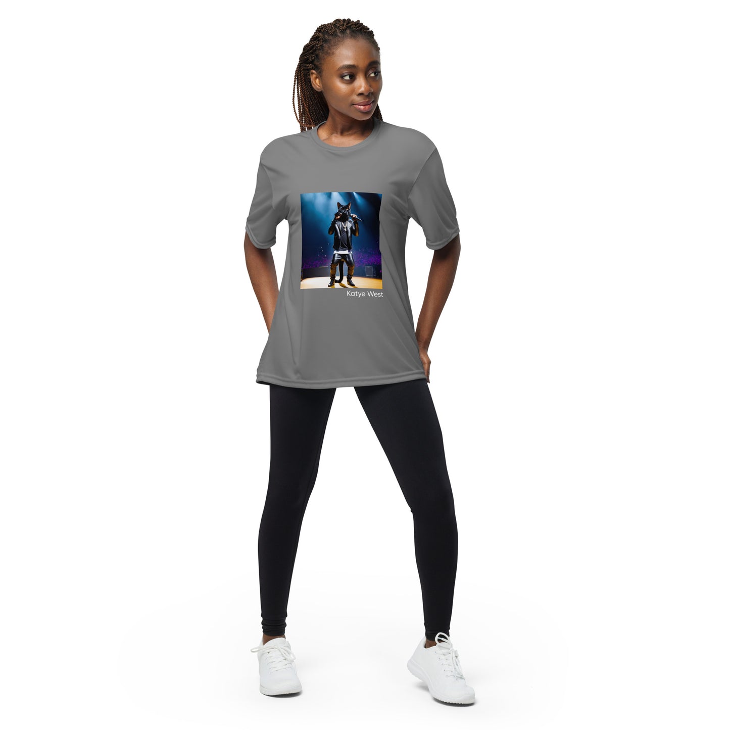 Katye West Unisex performance crew neck t-shirt