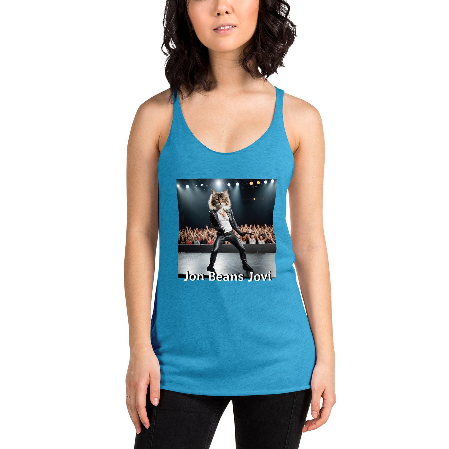 Jon Beans Jovi Women's Racerback Tank