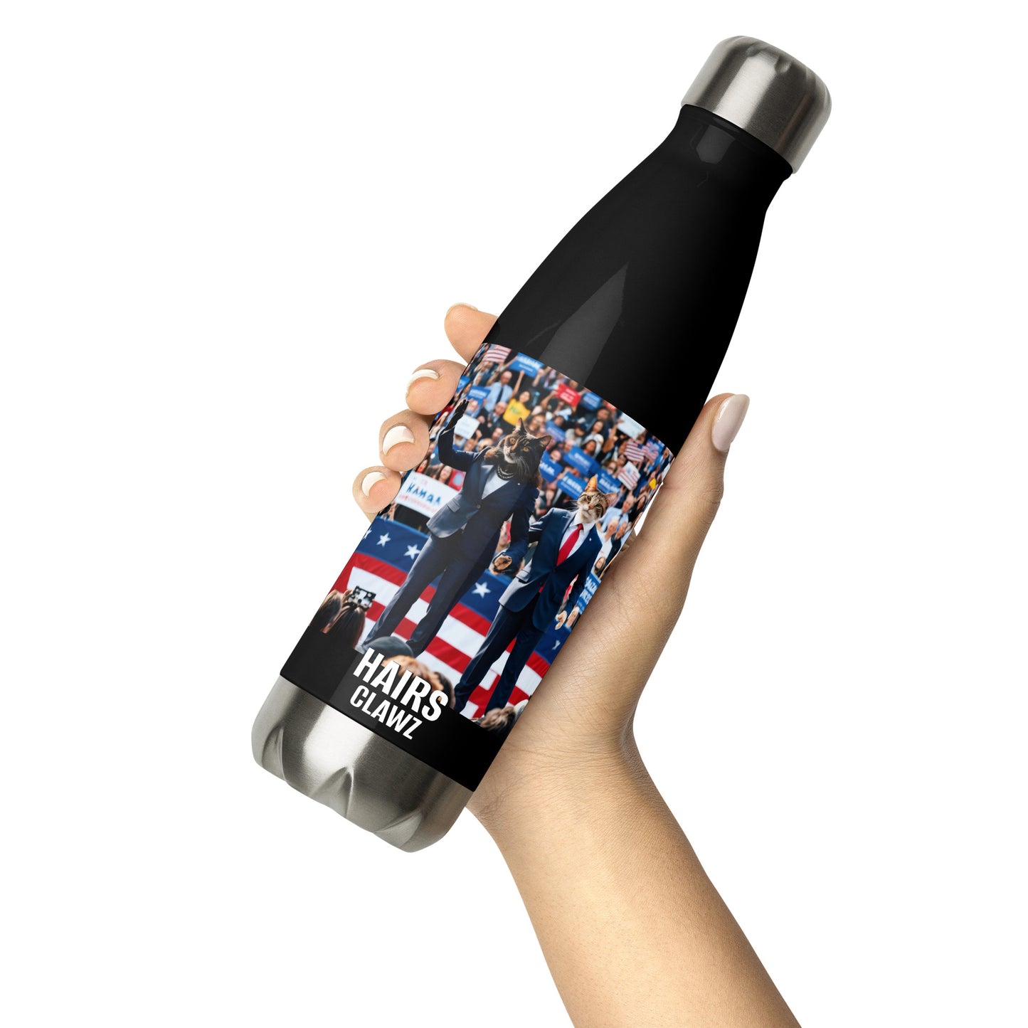 HAIRS CLAWZ Stainless steel water bottle