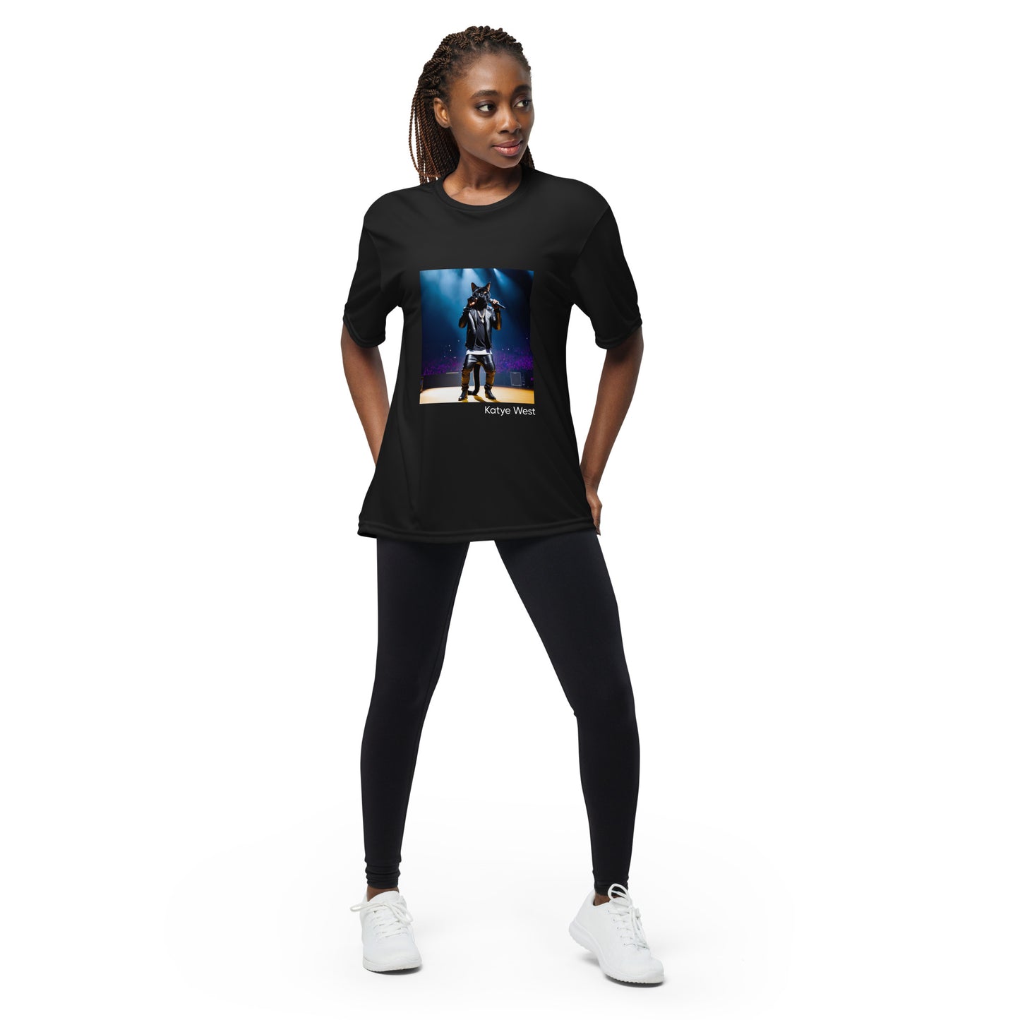 Katye West Unisex performance crew neck t-shirt
